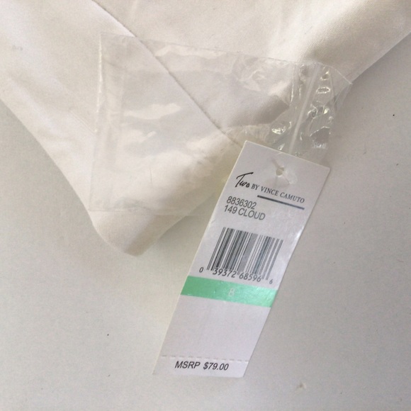 VINCE CAMUTO WHITE COTTON FLAT FRONT SHORTS SIZE 8 NWT - Picture 6 of 9